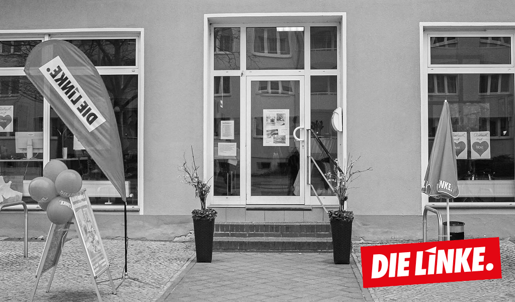 Geschäftsstelle der LINKEN - mit Treppenstufen
