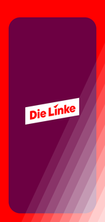 Das Die-Likne-Logo auf dunkelrotem Grund