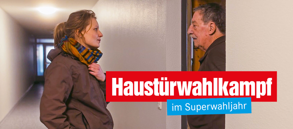 Haustürwahlkampf im Superwahljahr