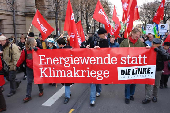 DIE LINKE beim Klimaaktionstag in Berlin