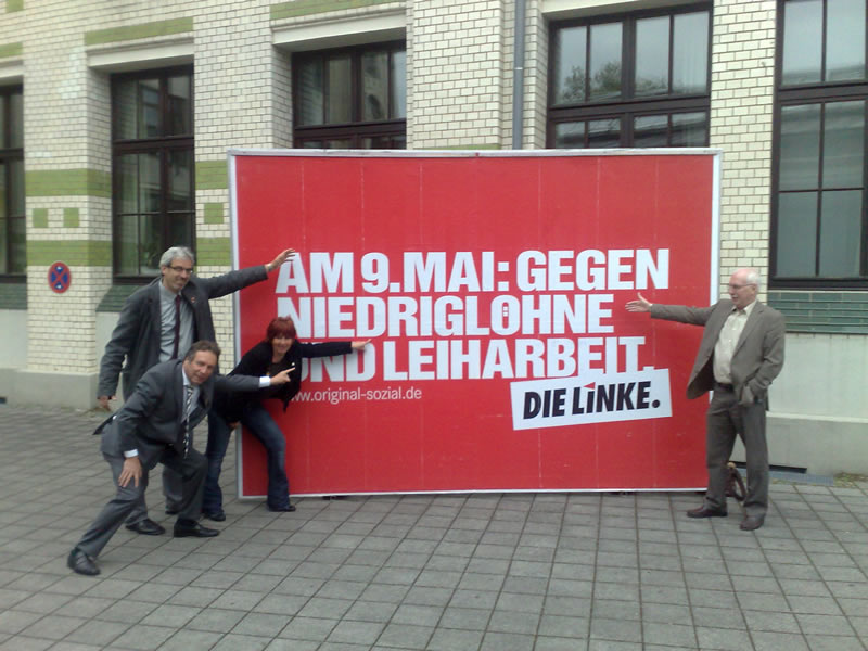 Am 9. Mai: Gegen Niedriglohn und Leiharbeit Am 9. Mai: Gegen Niedriglohn und Leiharbeit