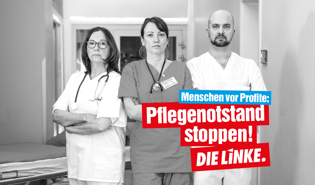 Bildergebnis für fotos vom newsletter die linke aus mai 2018 pflegenotstand stoppen