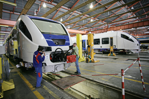Inside,Of,The,Alstom,Rail,Car,Assembly,Plant.,Savigliano,,Italy
